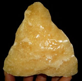 Dino: Lg.  Orange Calcite Crystal Specimen,  Mexico - 1 Lb.  4.  4oz.