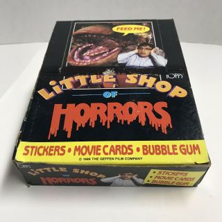 1986 Topps Little Shop Of Horrors,  Full Box Of 36 Trading Card Packs