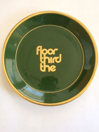 Vintage China Plate From The Third Floor Restaurant In Waikiki Hawaii (closed)
