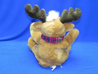 Retired Christmas Moose Singing Dancing Reindeer Plush Animated Toy 12 