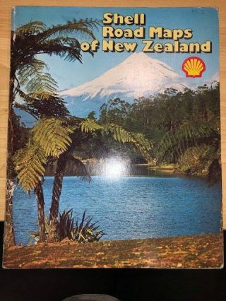 Vintage Shell Road Maps Of Zealand Nz Map Book