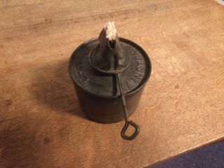 Dressel Arlington,  N.  J.  Railroad Lantern Lamp Font And Wick Burner.  Oil Pot