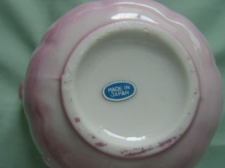 Vintage Dragonware Moriage Pink Luster Souvenir Wyoming Pitcher Bowl Orig Label 3
