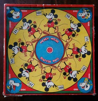 Vintage Mickey Mouse Scatter Ball Game