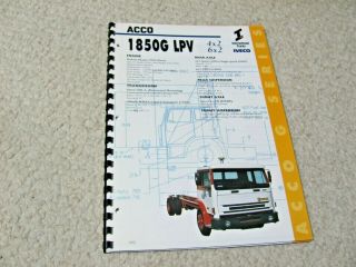 1998 Australian International Trucks Prestige Brochure.  Rare
