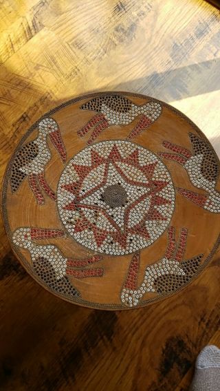Antique African Beaded Stool