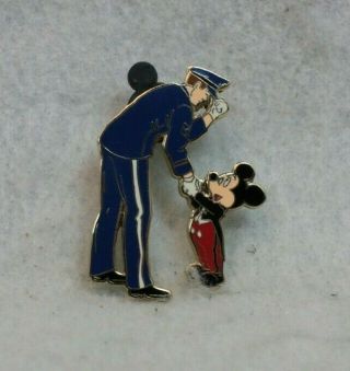 Disney Parks Pin Mickey Mouse Shaking Hands Says Thanks Air Force 31779