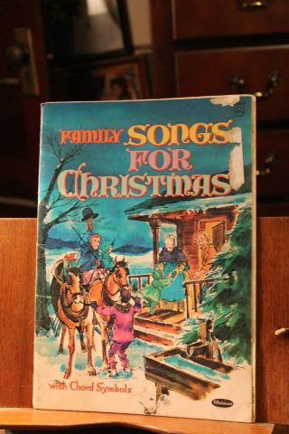 Vintage 1962 Family Songs For Christmas Music Book Whitman