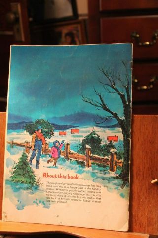 Vintage 1962 Family Songs for Christmas Music Book Whitman 2