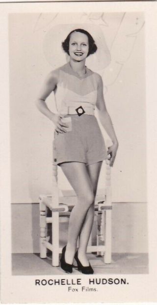 Rochelle Hudson - R J Lea/jrs " Girls From Shows " Pin - Up/cheesecake 1935 Cig Card