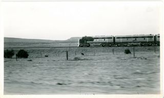 Vintage B/w Photo - El Capitan Train - Santa Fe - This One Is Near Gallup,  Nm
