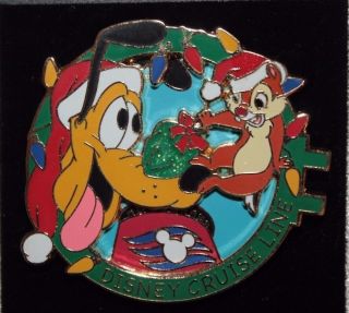 Dcl Disney Cruise Line 2008 Happy Holidays Pluto Dale Le 750 Pin