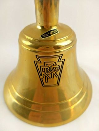 Decorative Pennsylvania Railroad Brass Bell PRR Vintage Made in Taiwan 3
