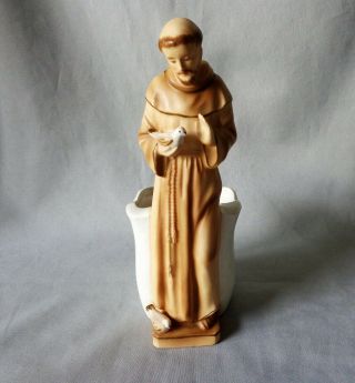 Saint Francis Of Assisi Statue - Planter Signed R