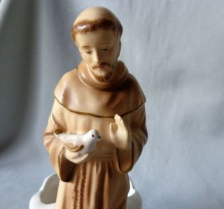 SAINT FRANCIS OF ASSISI STATUE - PLANTER signed R 5