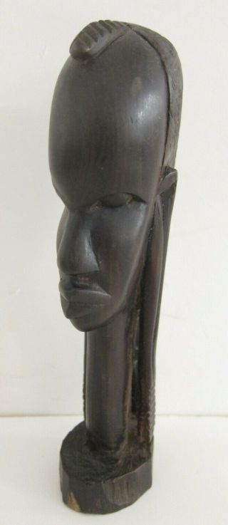 Vintage African Hand Carved Wood Tribal Statue Figure Bust Head Sculpture 6 "