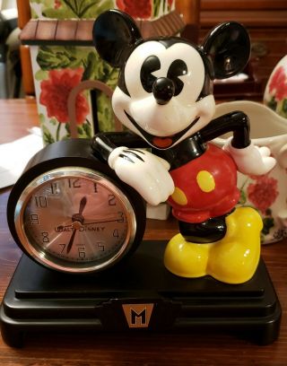 Vintage Mickey Mouse Clock By Walt Disney