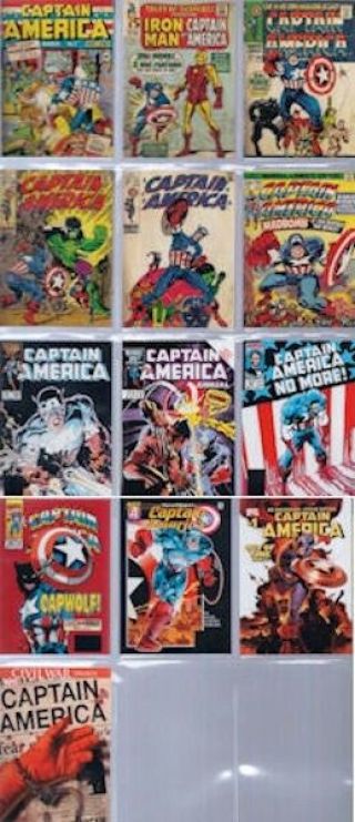 Comic Book Cover C - 1 - C - 13 Set Captain America First Avenger Movie Chris Evans