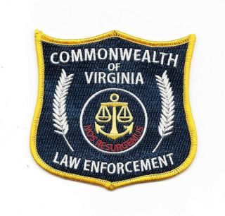 The Walking Dead Commonwealth Of Virginia Law Enforcement Embroidered Patch