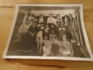 Vintage 1929 Family Halloween Party Photo Costumes