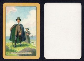 800.  906 Vintage Coles Swap Card - Exc - Named " The Pilgrim Fathers "