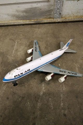Vintage Tin Battery Operated Pan Am Plane