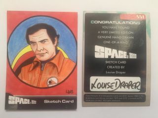 Space 1999 Sketch Card By Louise Draper