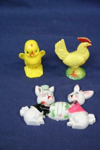 Vintage Easter Plastic Novelty Toys - Knickerbocker Rattle Unknown Rooster Plaque