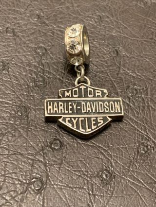 Sterling Silver Harley Davidson Pendant.  925 Product