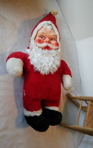 Vintage My Toy Santa Clause Stuffed Doll 1950 