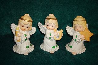 Vintage Angels Christmas Around The World Porcelain Set Of 3