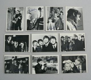 1964 Topps Beatles Trading Cds - Ser 2,  10 Diff (74,  78,  81,  85,  90,  91,  97,  99,  100,  113)