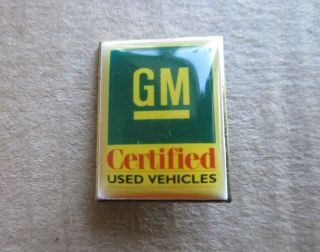 Chevrolet,  Buick,  Cadillac,  Gmc,  Certified Lapel,  Hat Pin