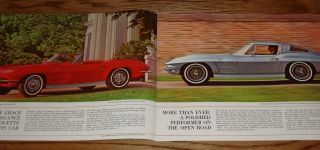 1963 Chevrolet Corvette Red Sales Brochure 63 Chevy 2