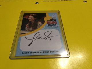 The Big Bang Theory Seasons 6&7 Autographs Laura Spencer As Emily Sweeney