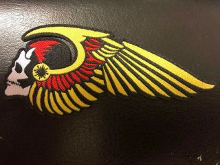 Hells Angels Mc Death Head 81 Nomads Logo Hat /jacket /vest Woven Patch / Badge