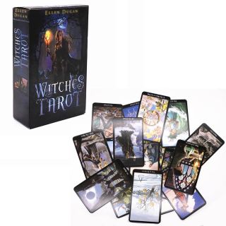 78 Cards Witch Tarot Deck Future Fate Indicator Forecasting Cards Gift Tablegame