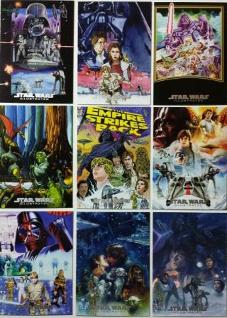 Empire Strikes Back Illustrated Trading Card Subset One Sheet Reimagined (10)