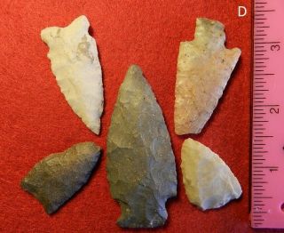 D Authentic Native American Indian Artifact Arrowheads Point Knife