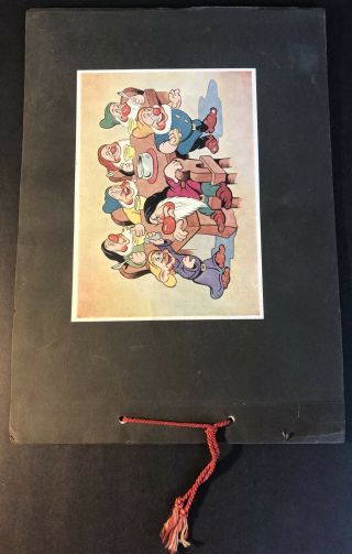 Vintage 1938 Snow White De Beukelaer Belgium Card Album 90 Of 100 Disney,  Dwarfs