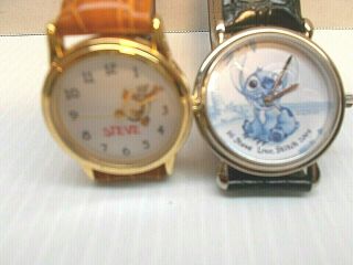 Disney Stitch & Tigger Watches & Art Work All Have The Name Steve On Them C