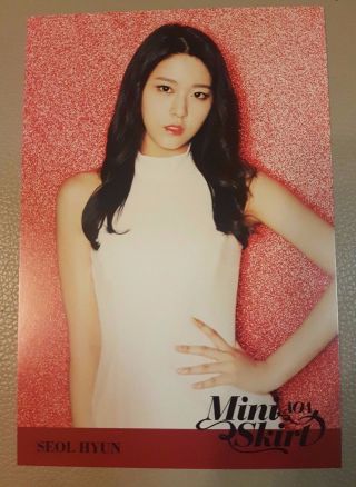 Aoa Seolhyun Mini Skirt Jpn/japan Ver Official Photo Card Rare Limited