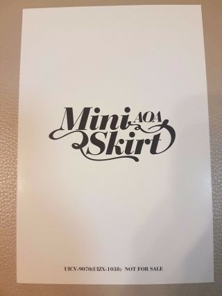 AOA SeolHyun Mini Skirt JPN/Japan ver official photo card rare limited 2
