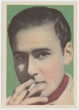 Errol Flynn 1930s Editorial Bruguera Cinefoto Paper Stock Trading Card 9 E2