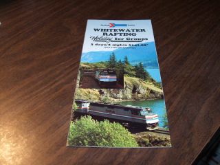 1985 Amtrak Whitewater Rafting In West Virginia Brochure