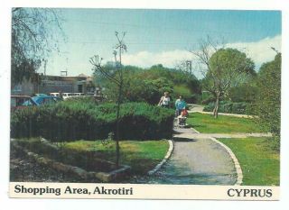Cyprus Post Card Shopping Area Akrotiri