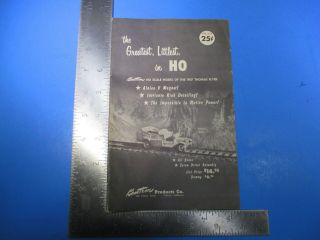 Vintage The Greatest Littlest In Ho Scale Model 1907 Thomas Flyer Booklet S8830