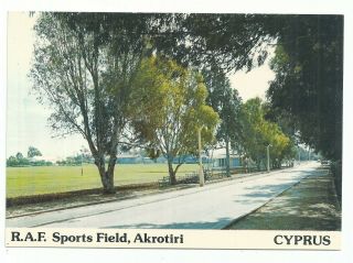 Cyprus Post Card Royal Air Force Sportsfield Akrotiri