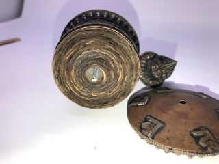Vintage Handcrafted Copper Tibetan Buddhist Prayer Wheel Handheld 3