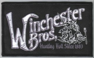 Supernatural Tv Series Winchester Brothers Logo Embroidered Patch -